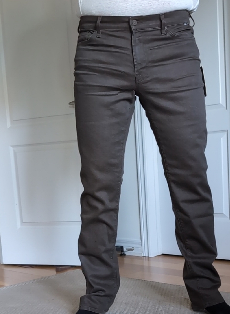 Men's Slim Fit Dark Brown Jeans
